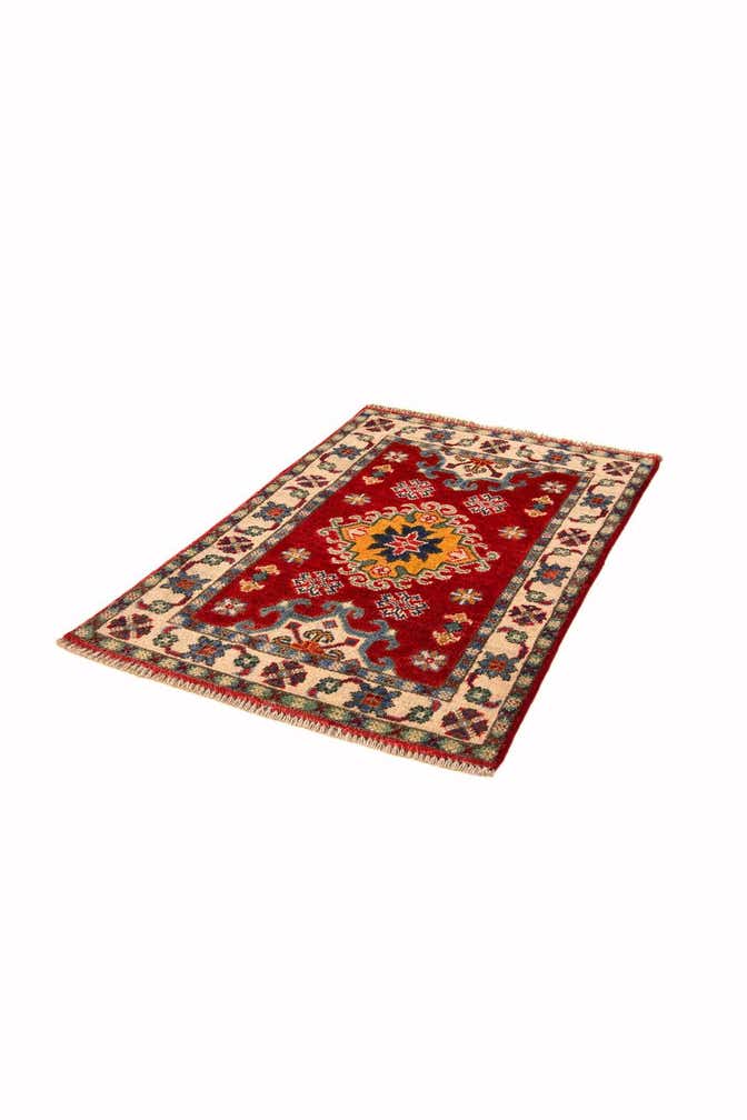 1' 11 x 2' 11 Hand Knotted Kazak Rug