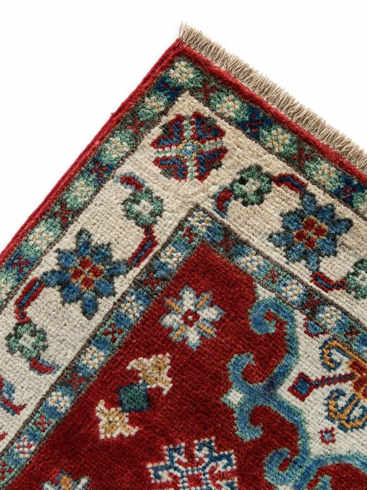 1' 11 x 2' 11 Hand Knotted Kazak Rug