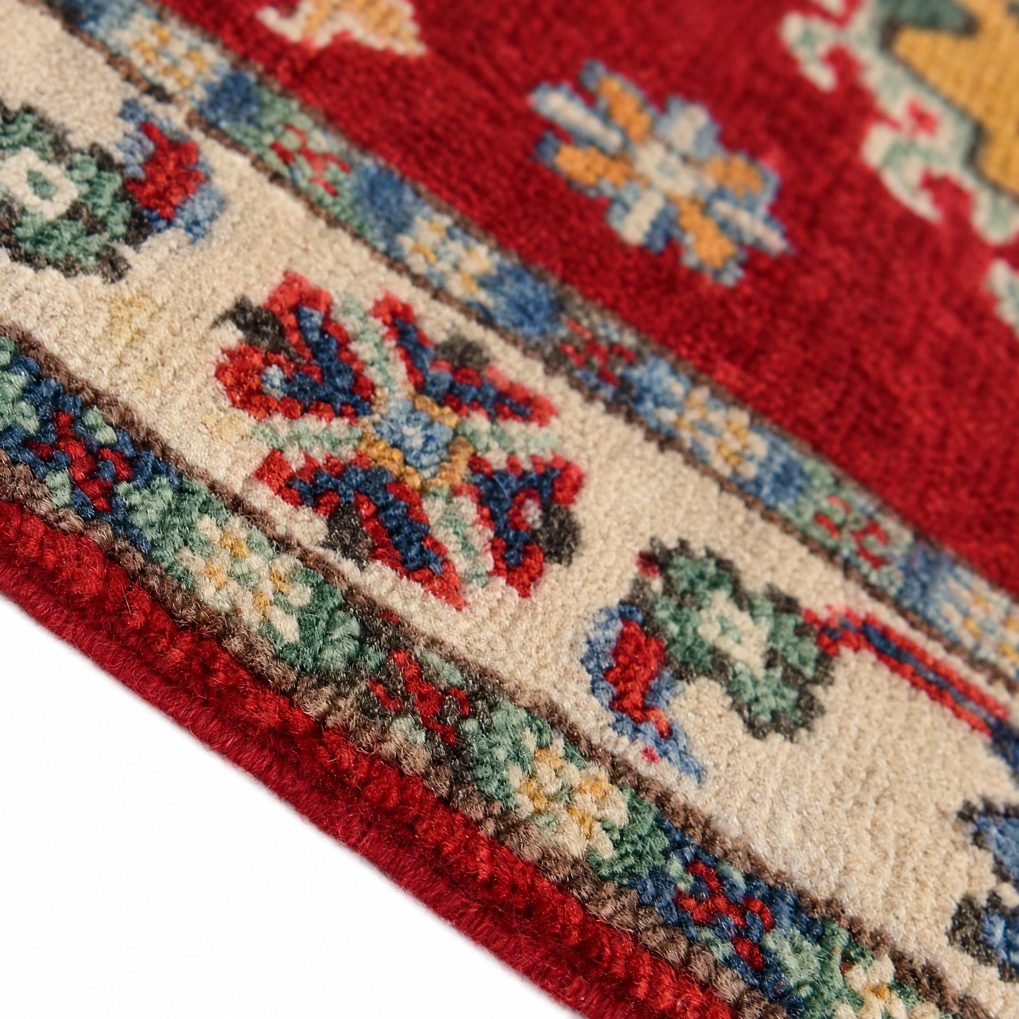 60cm x 90cm Hand Knotted Kazak Rug