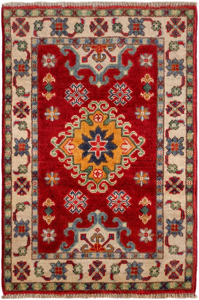 1' 11 x 2' 11 Hand Knotted Kazak Rug