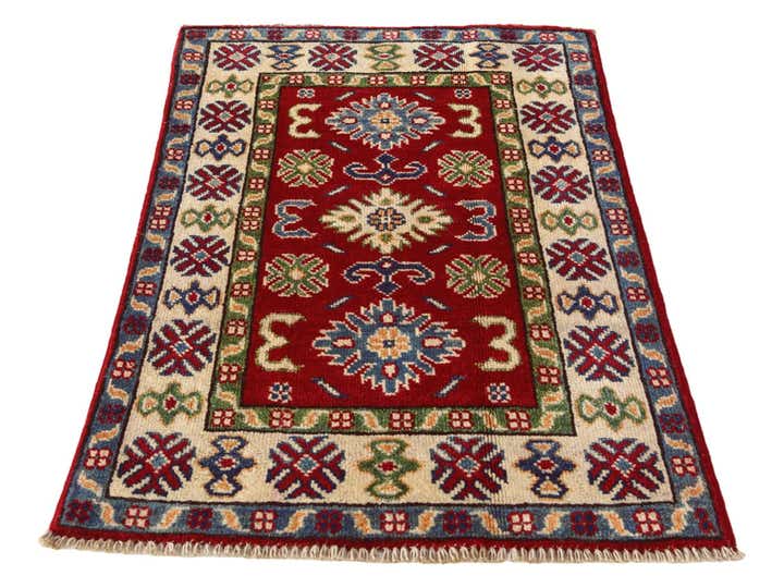2' x 3' 1 Hand Knotted Kazak Rug
