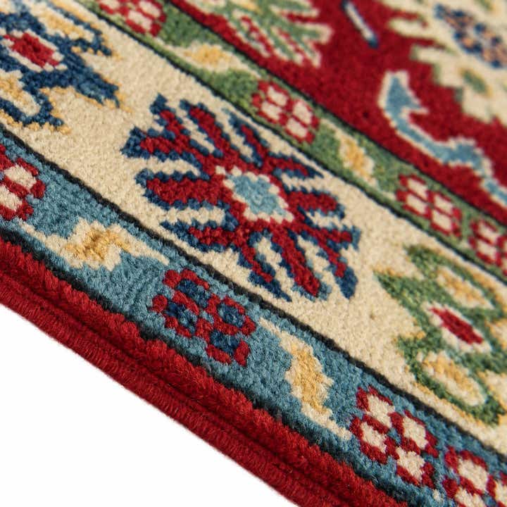 60cm x 95cm anudado a mano Kazak Alfombra