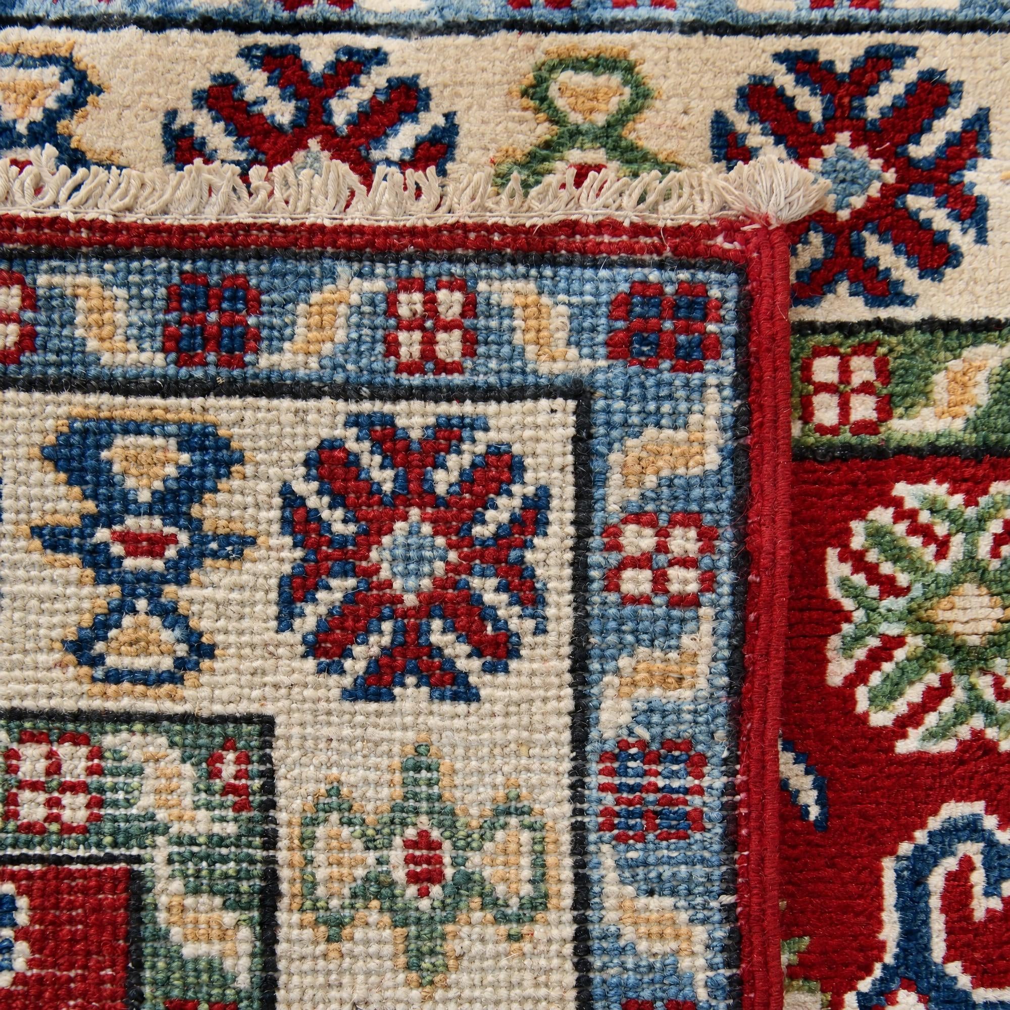 60cm x 95cm Hand Knotted Kazak Rug