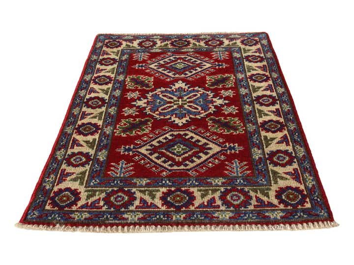 2' x 3' 2 Hand Knotted Kazak Rug