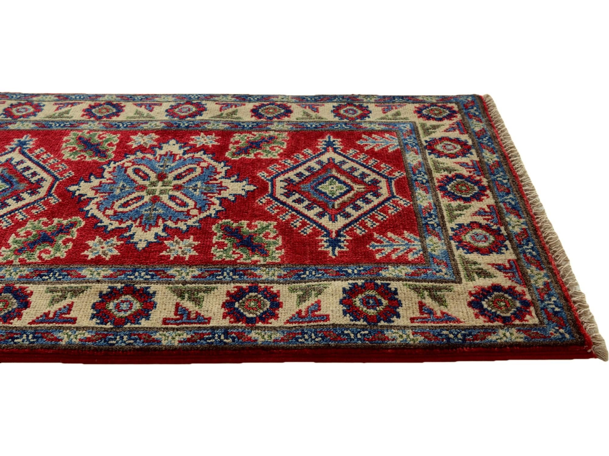2' x 3' 2 Hand Knotted Kazak Rug