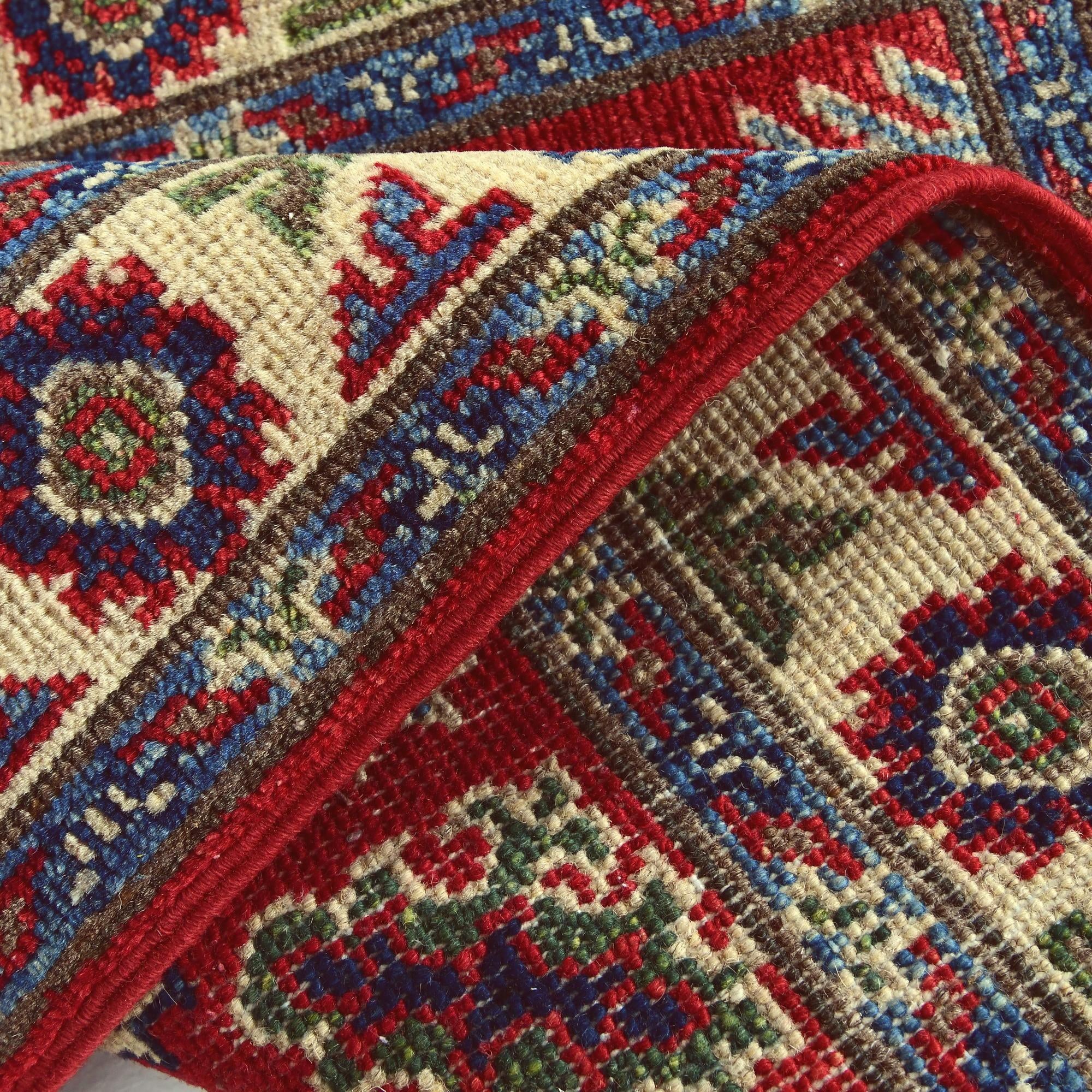 2' x 3' 2 Hand Knotted Kazak Rug