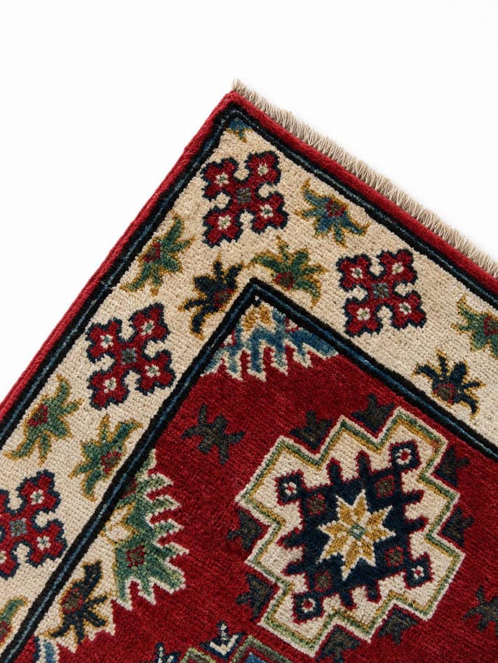 Detail image of 2' x 3' 1 Hand Knotted Kazak Rug