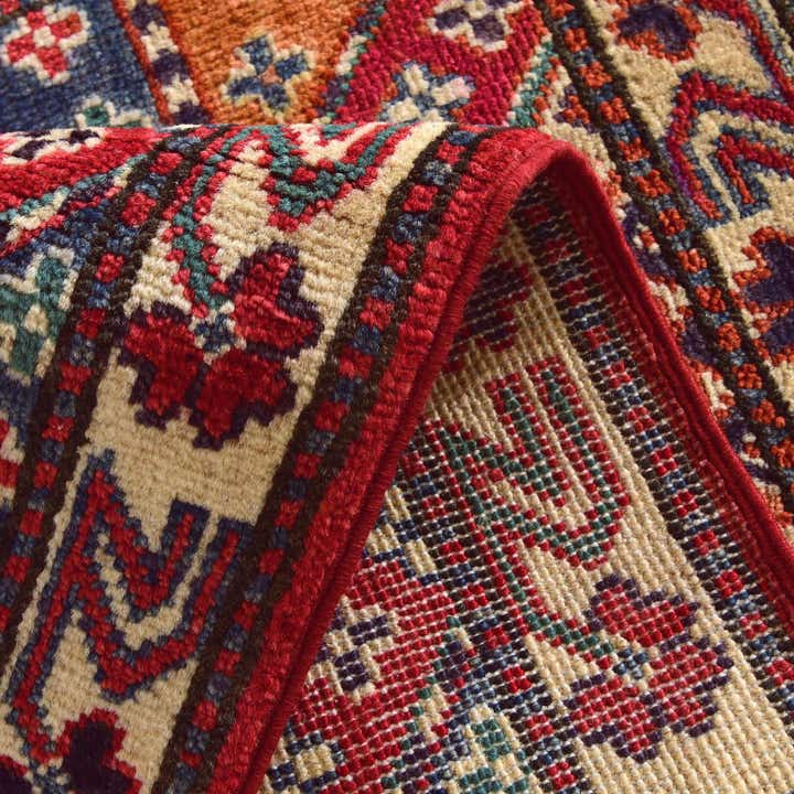 1' 11 x 2' 11 Hand Knotted Kazak Rug