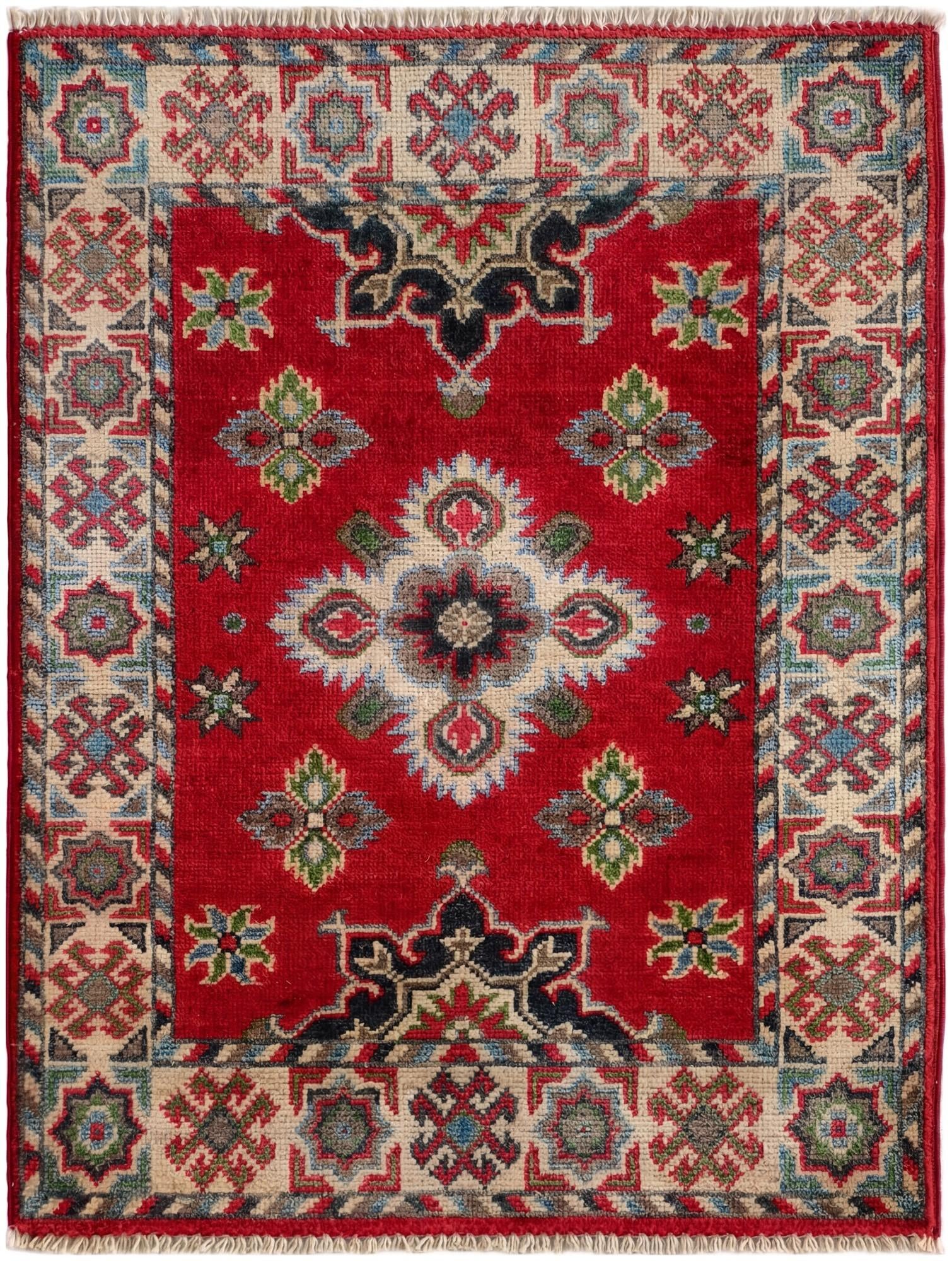 2' x 2' 9 Hand Knotted Kazak Rug