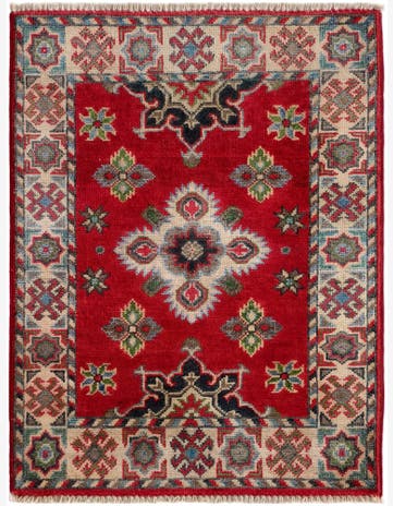2' x 2' 9 Hand Knotted Kazak Rug