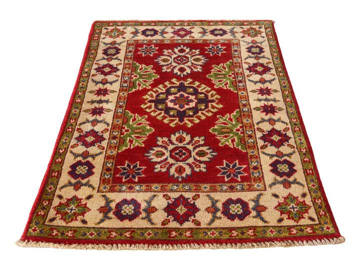 2' x 3' 3 Hand Knotted Kazak Rug