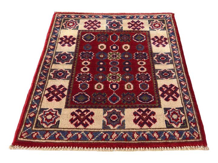 2' x 2' 11 Hand Knotted Kazak Rug