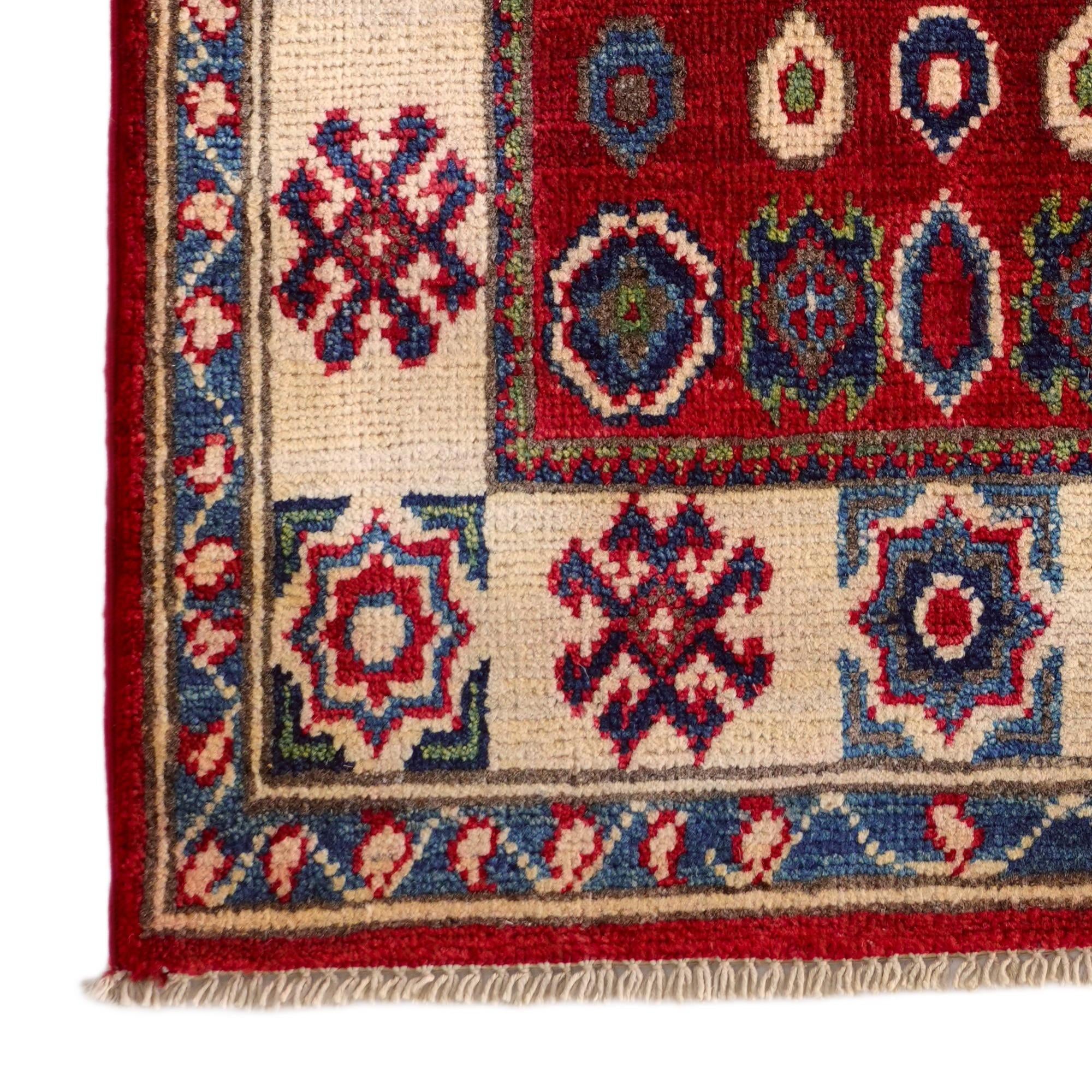2' x 2' 11 Hand Knotted Kazak Rug