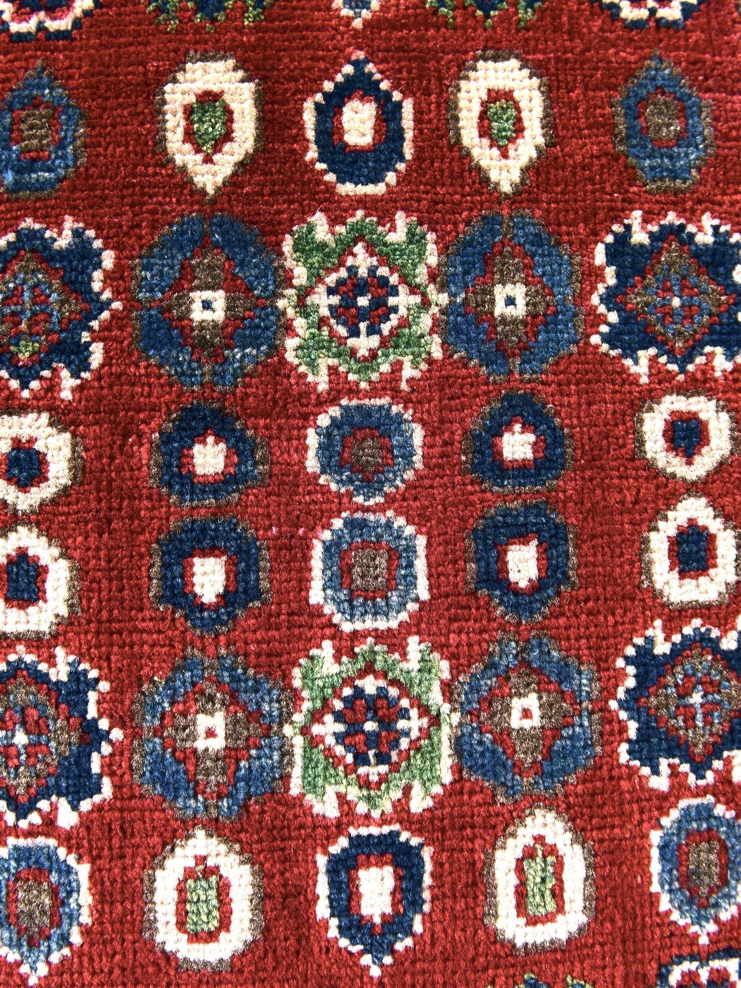 2' x 2' 11 Hand Knotted Kazak Rug