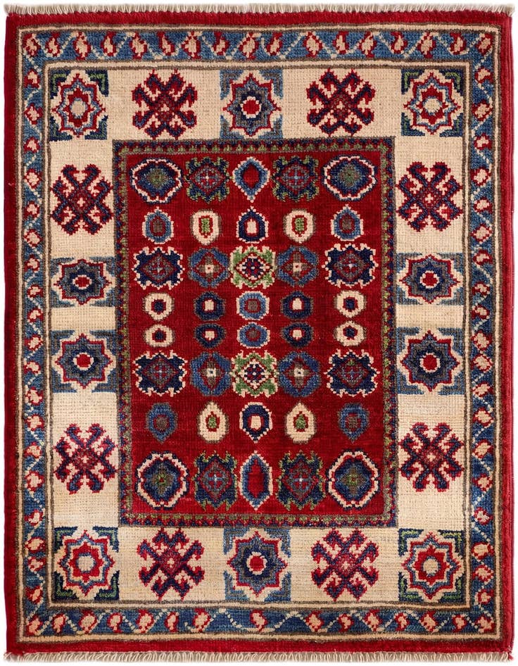Detail image of 2' x 2' 11 Hand Knotted Kazak Rug