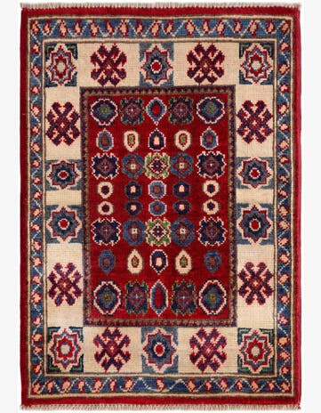 2' x 2' 11 Hand Knotted Kazak Rug