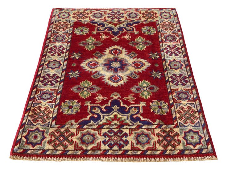 Detail image of 2' x 3' 1 Hand Knotted Kazak Rug