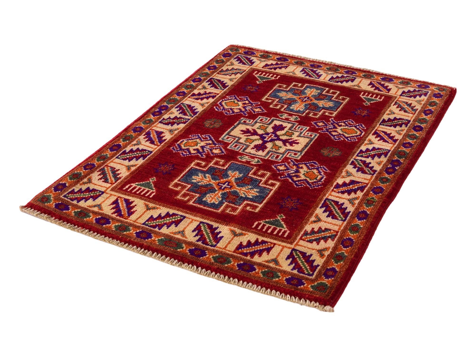 2' 1 x 2' 11 Hand Knotted Kazak Rug
