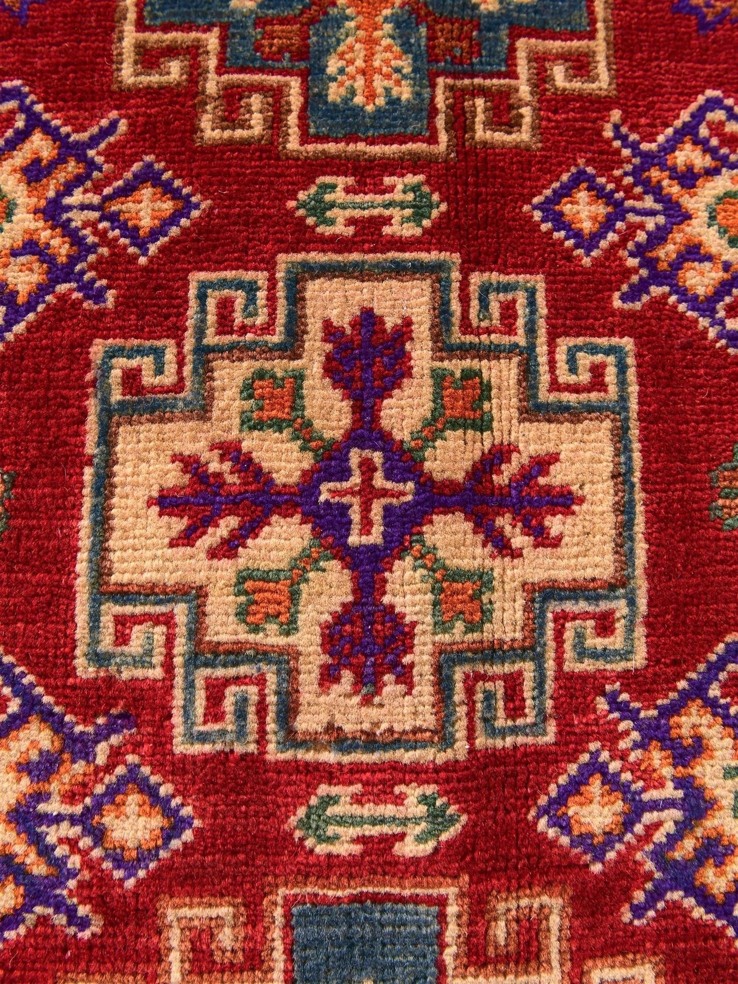 2' 1 x 2' 11 Hand Knotted Kazak Rug