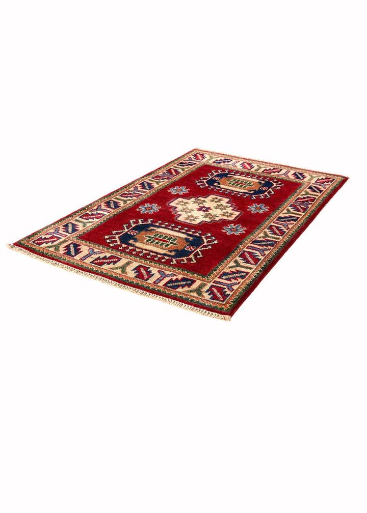 2' x 3' 1 Hand Knotted Kazak Rug