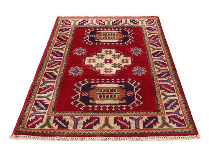 2' x 3' 1 Hand Knotted Kazak Rug