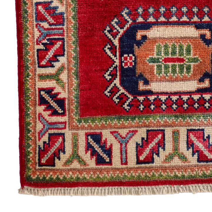 2' x 3' 1 Hand Knotted Kazak Rug