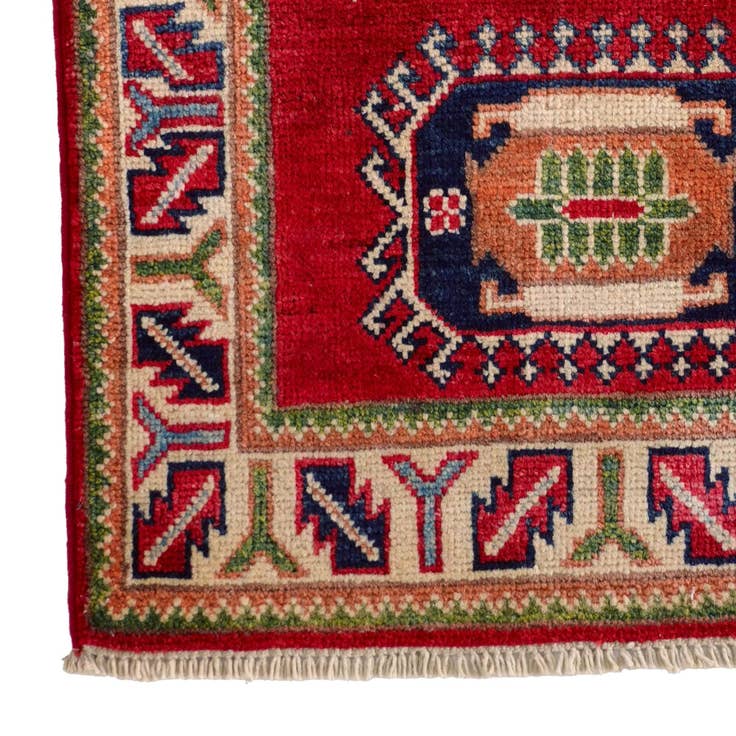 Detail image of 2' x 3' 1 Hand Knotted Kazak Rug