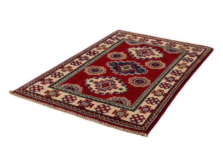 Detail image of 2' 1 x 2' 11 Hand Knotted Kazak Rug