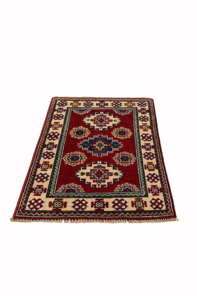 Detail image of 2' 1 x 2' 11 Hand Knotted Kazak Rug