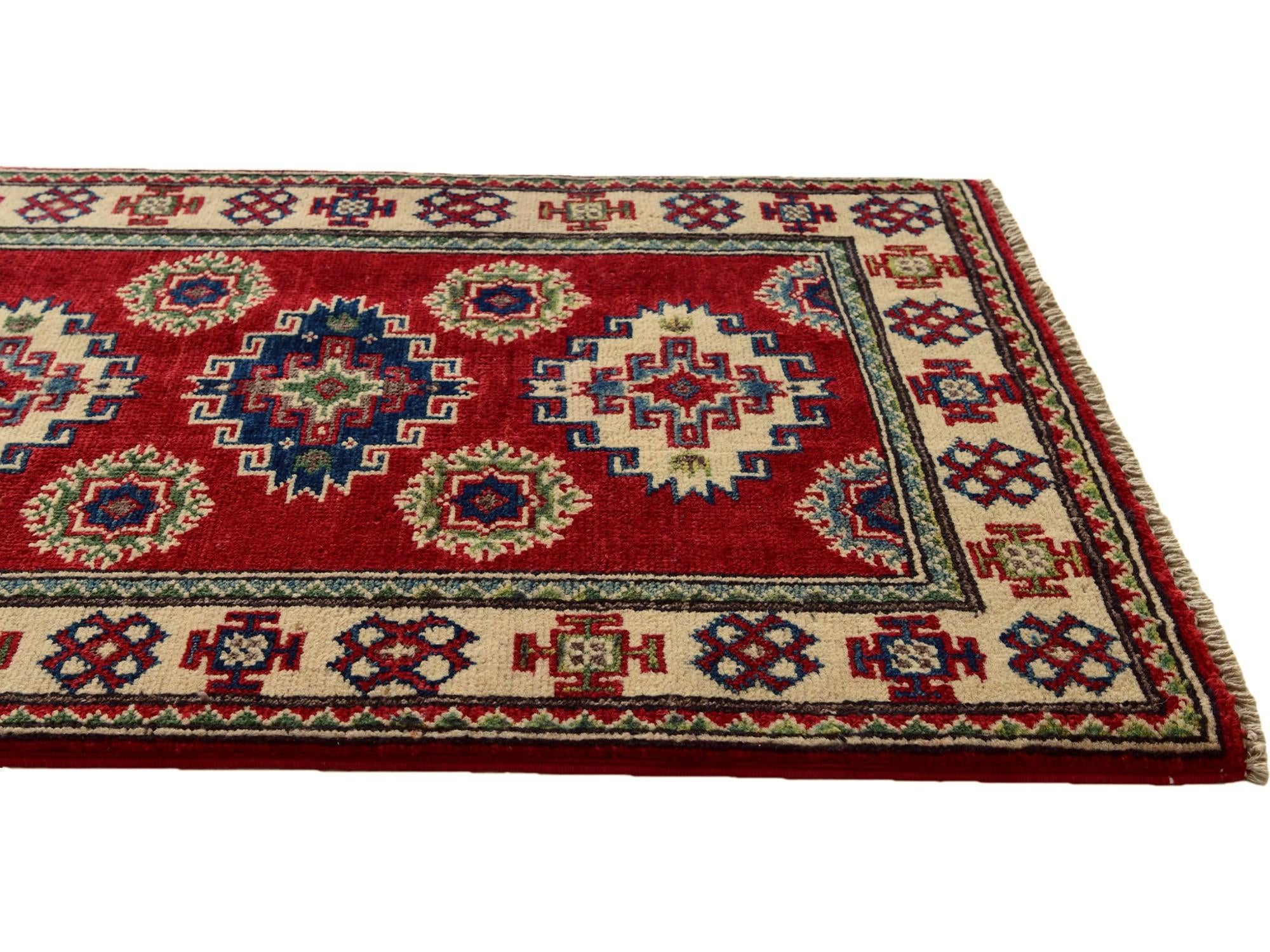2' 1 x 2' 11 Hand Knotted Kazak Rug