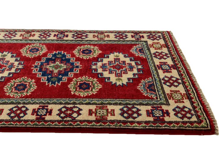 Detail image of 2' 1 x 2' 11 Hand Knotted Kazak Rug