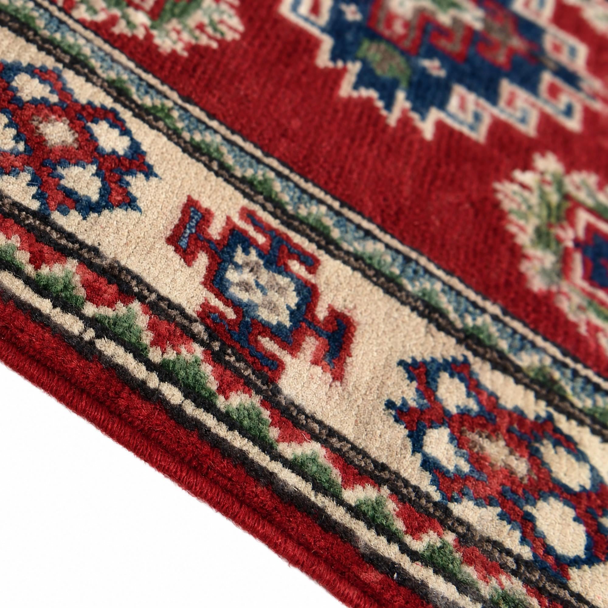 65cm x 90cm Hand Knotted Kazak Rug
