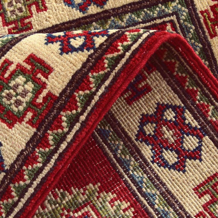 Detail image of 2' 1 x 2' 11 Hand Knotted Kazak Rug