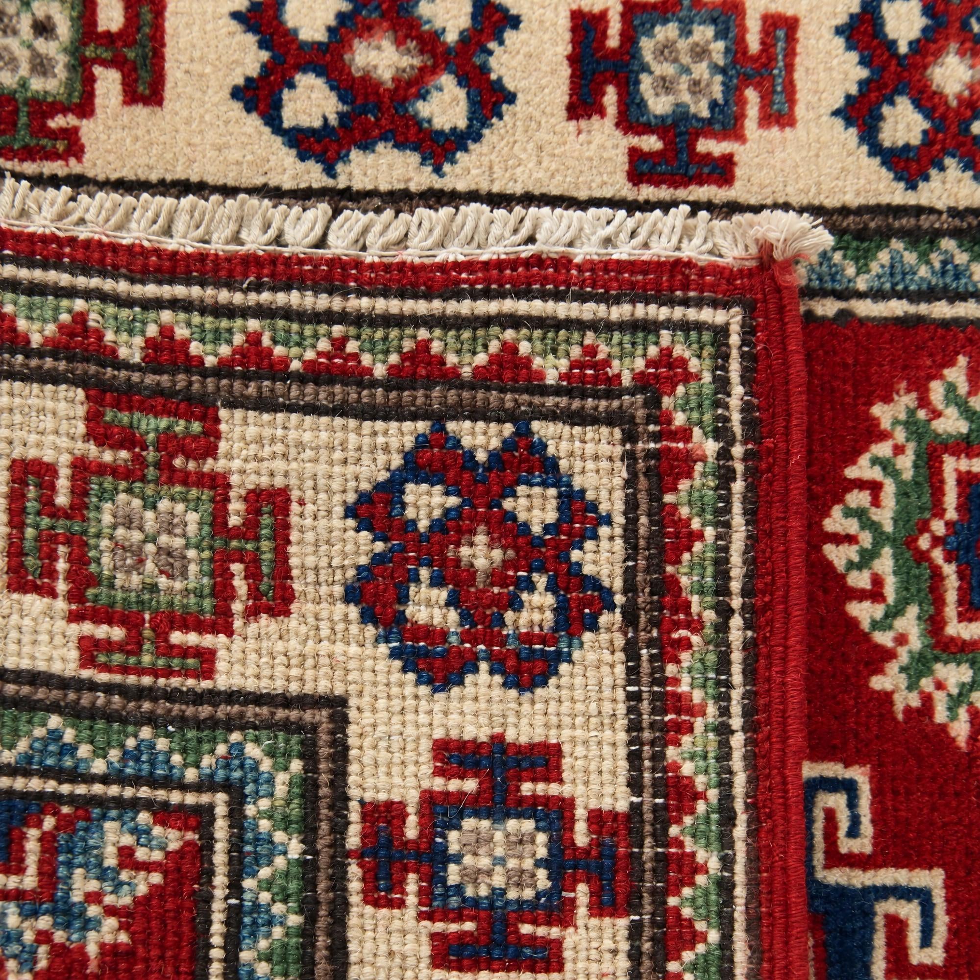 65cm x 90cm Hand Knotted Kazak Rug