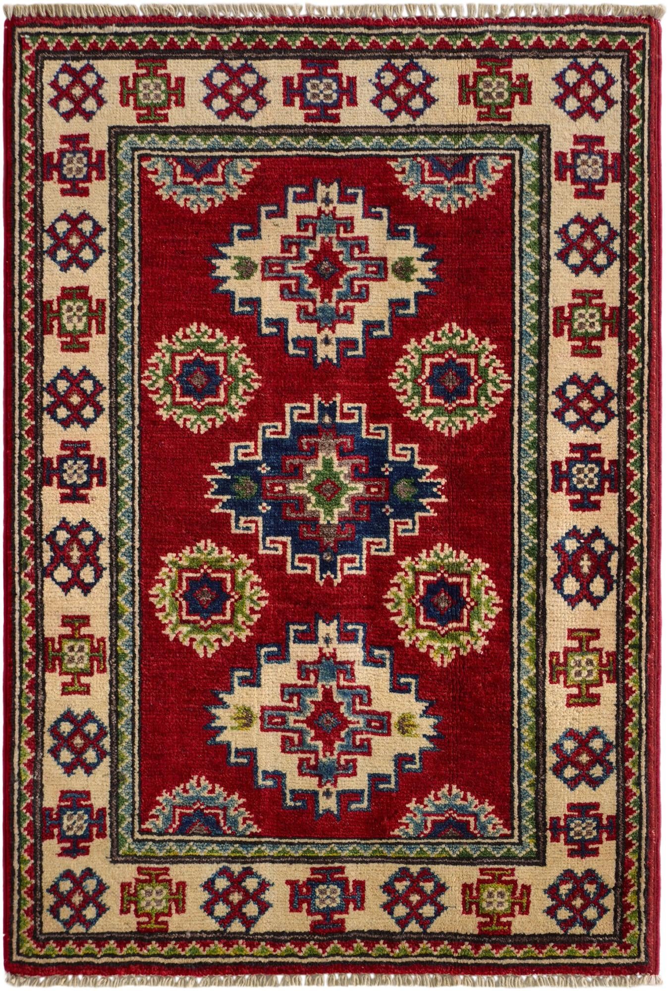 2' 1 x 2' 11 Hand Knotted Kazak Rug