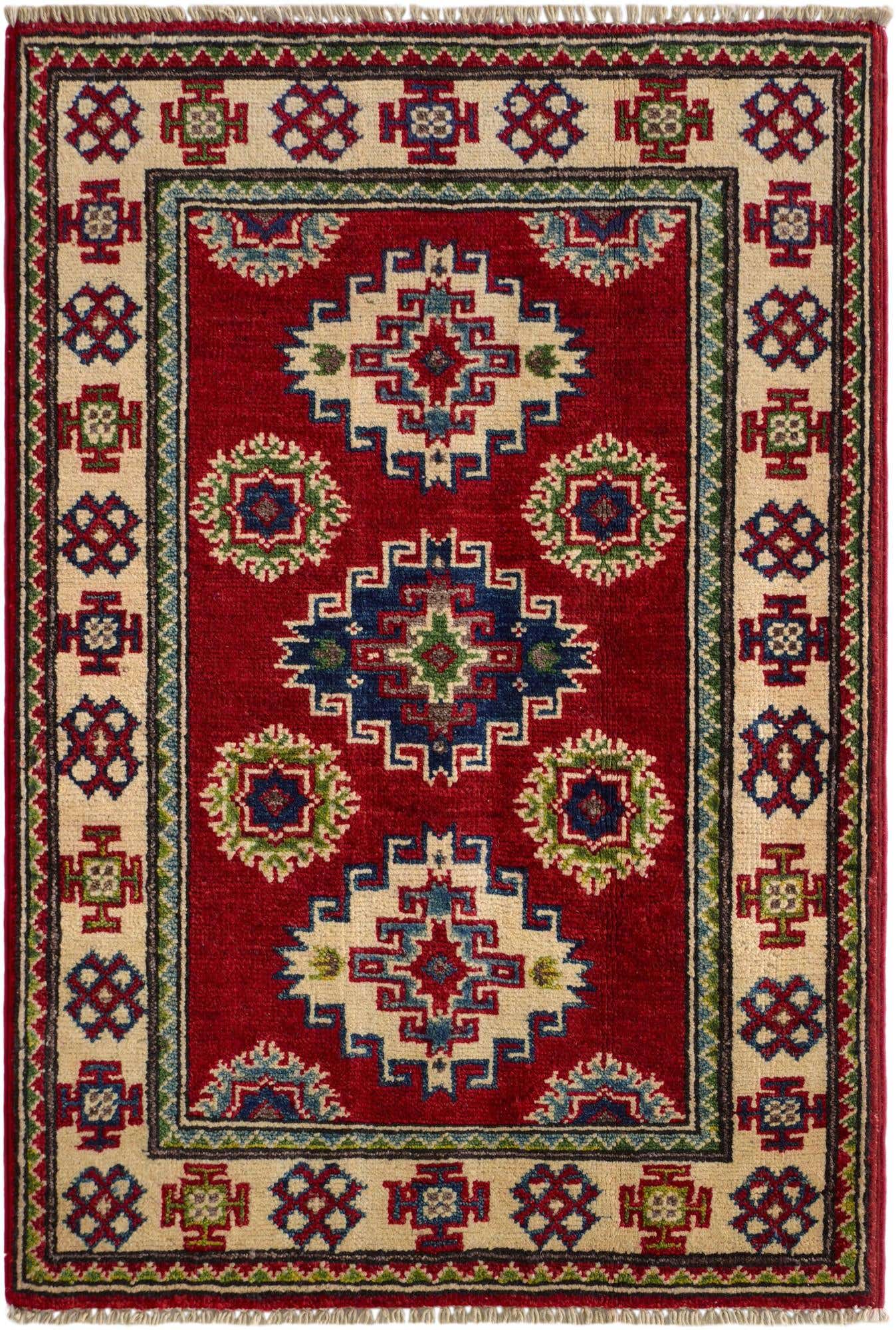 2' 1 x 2' 11 Hand Knotted Kazak Rug