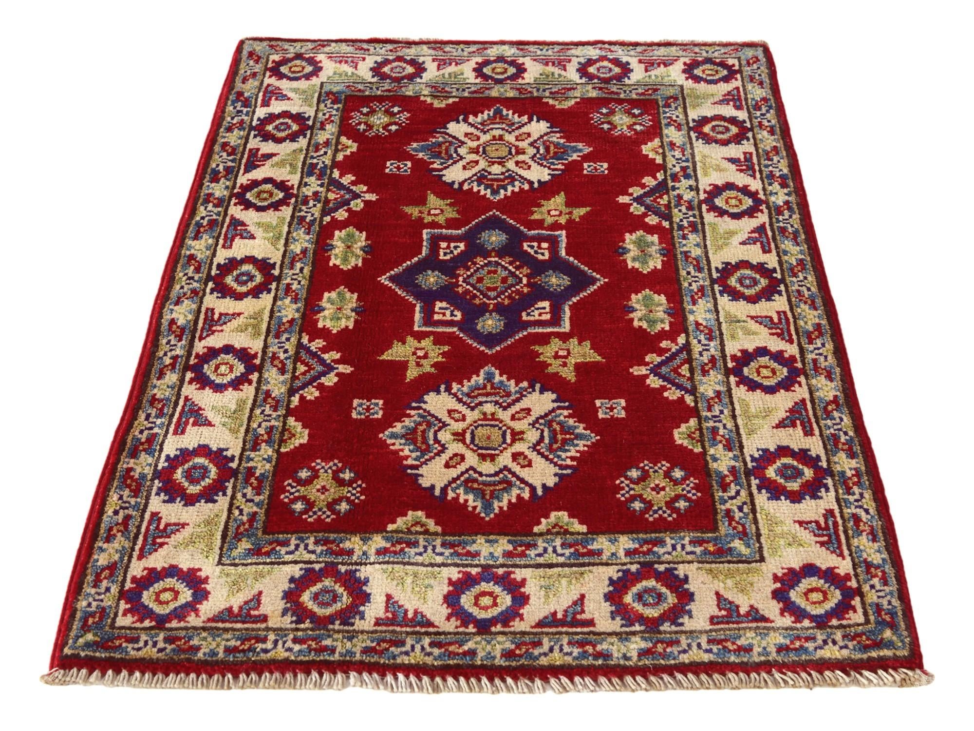2' 1 x 3' 2 Hand Knotted Kazak Rug