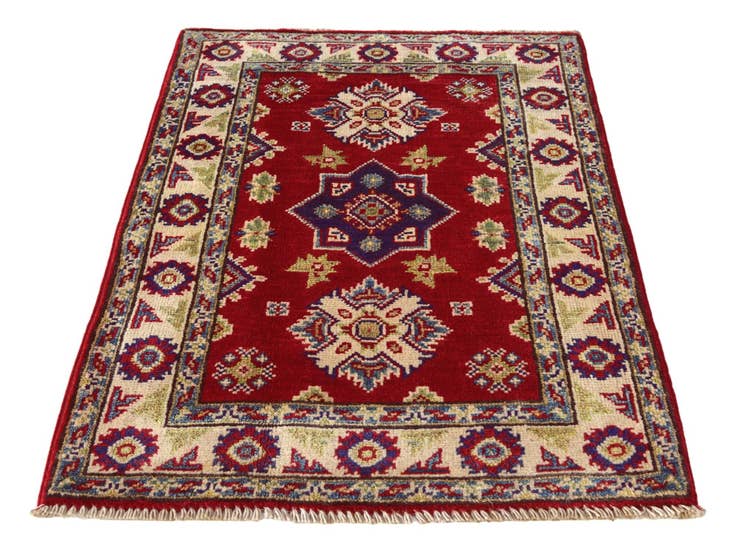 Detail image of 2' 1 x 3' 2 Hand Knotted Kazak Rug