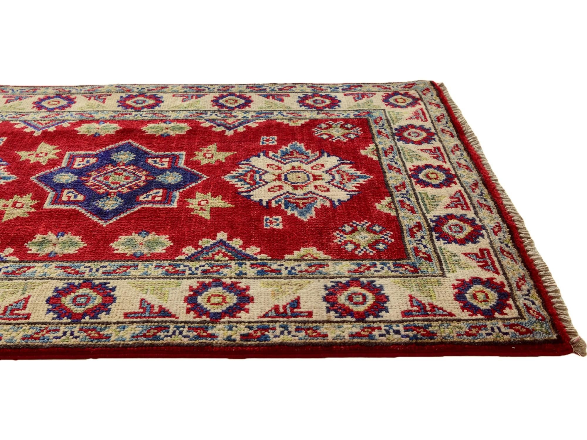 2' 1 x 3' 2 Hand Knotted Kazak Rug