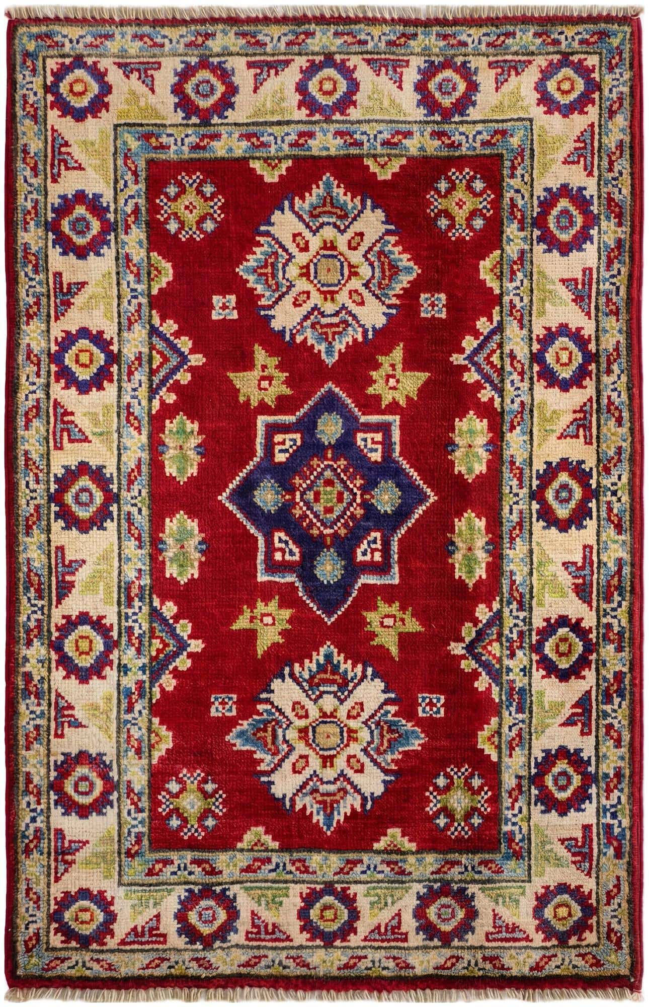 2' 1 x 3' 2 Hand Knotted Kazak Rug