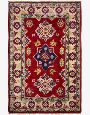 2' 1 x 3' 2 Hand Knotted Kazak Rug