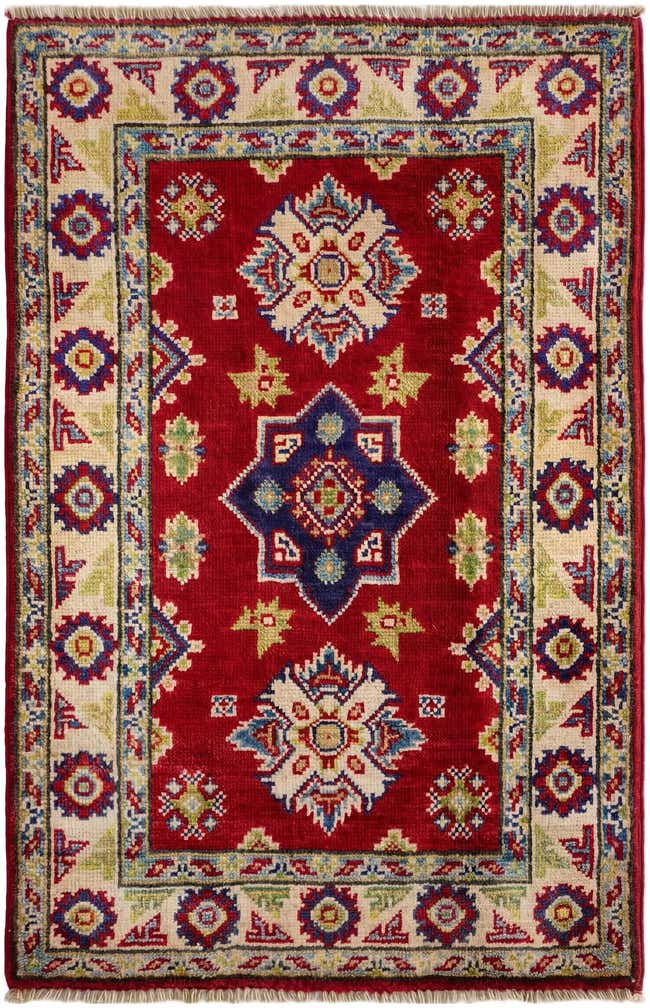 2' 1 x 3' 2 Hand Knotted Kazak Rug