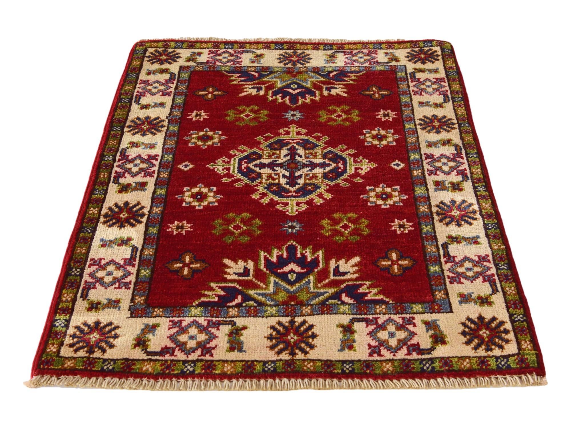 2' 1 x 2' 11 Hand Knotted Kazak Rug