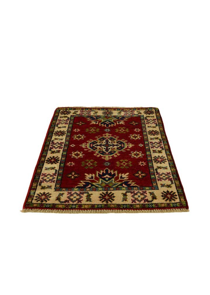 2' 1 x 2' 11 Hand Knotted Kazak Rug