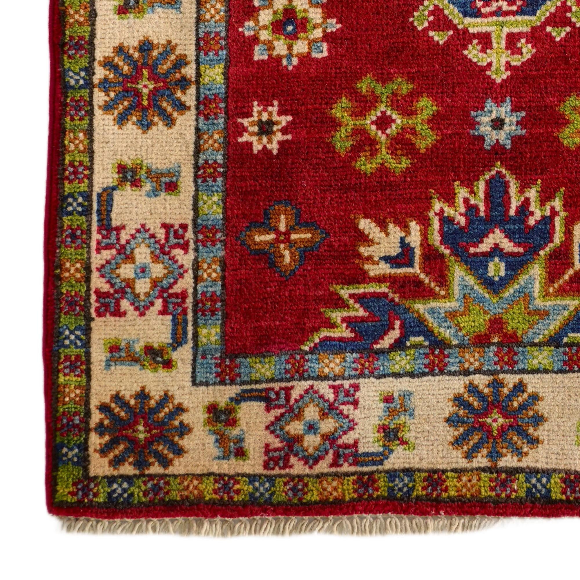 2' 1 x 2' 11 Hand Knotted Kazak Rug