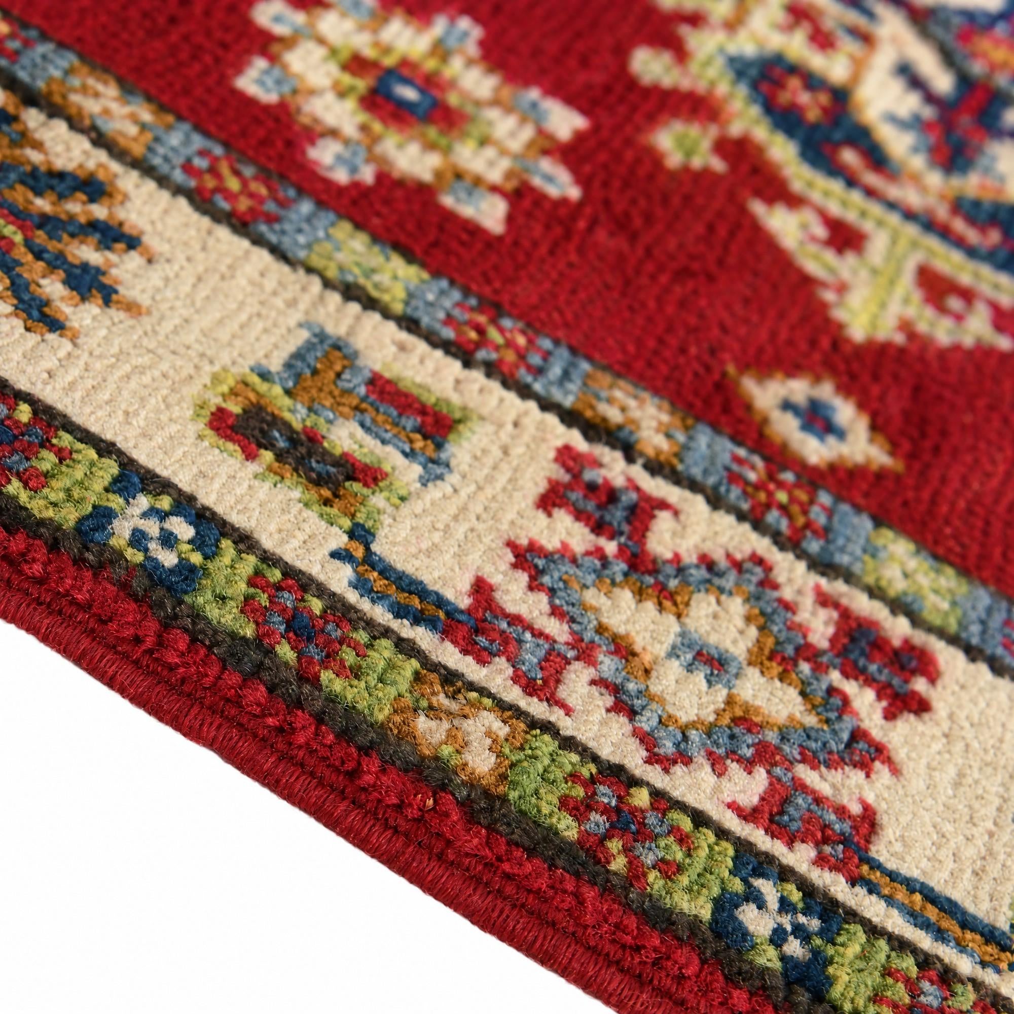 65cm x 90cm Hand Knotted Kazak Rug
