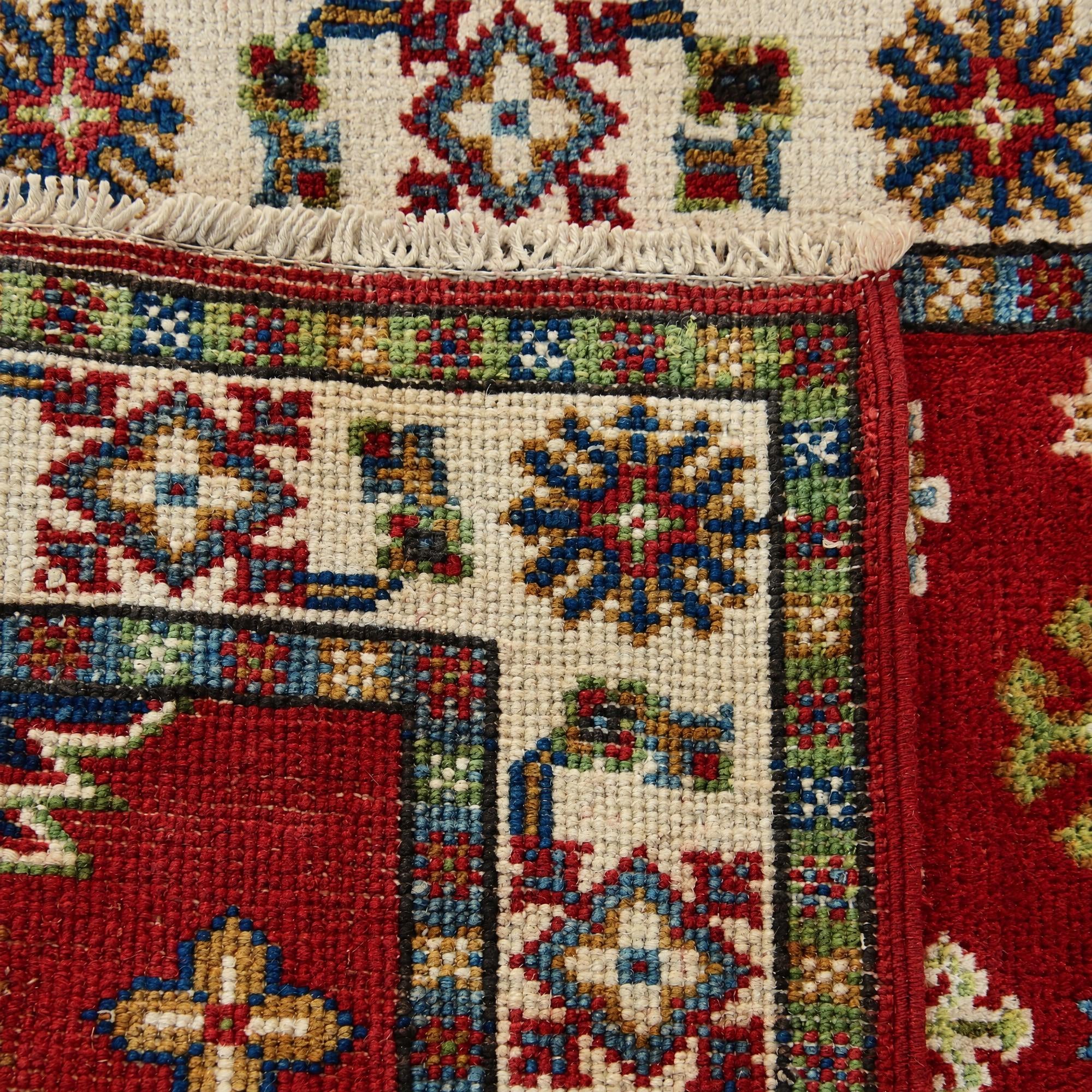 65cm x 90cm Hand Knotted Kazak Rug