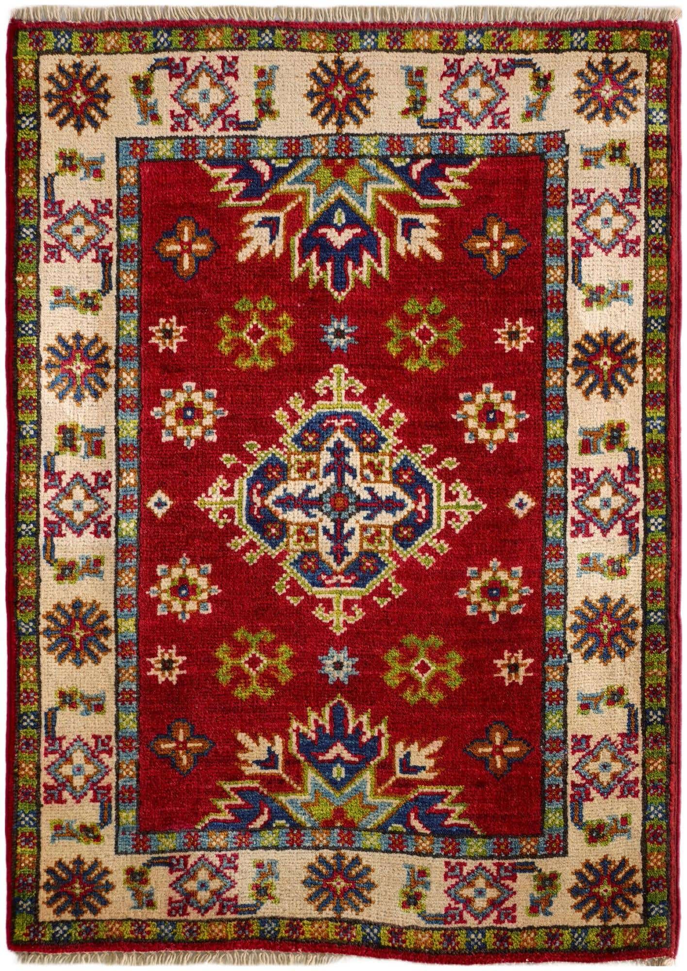 2' 1 x 2' 11 Hand Knotted Kazak Rug