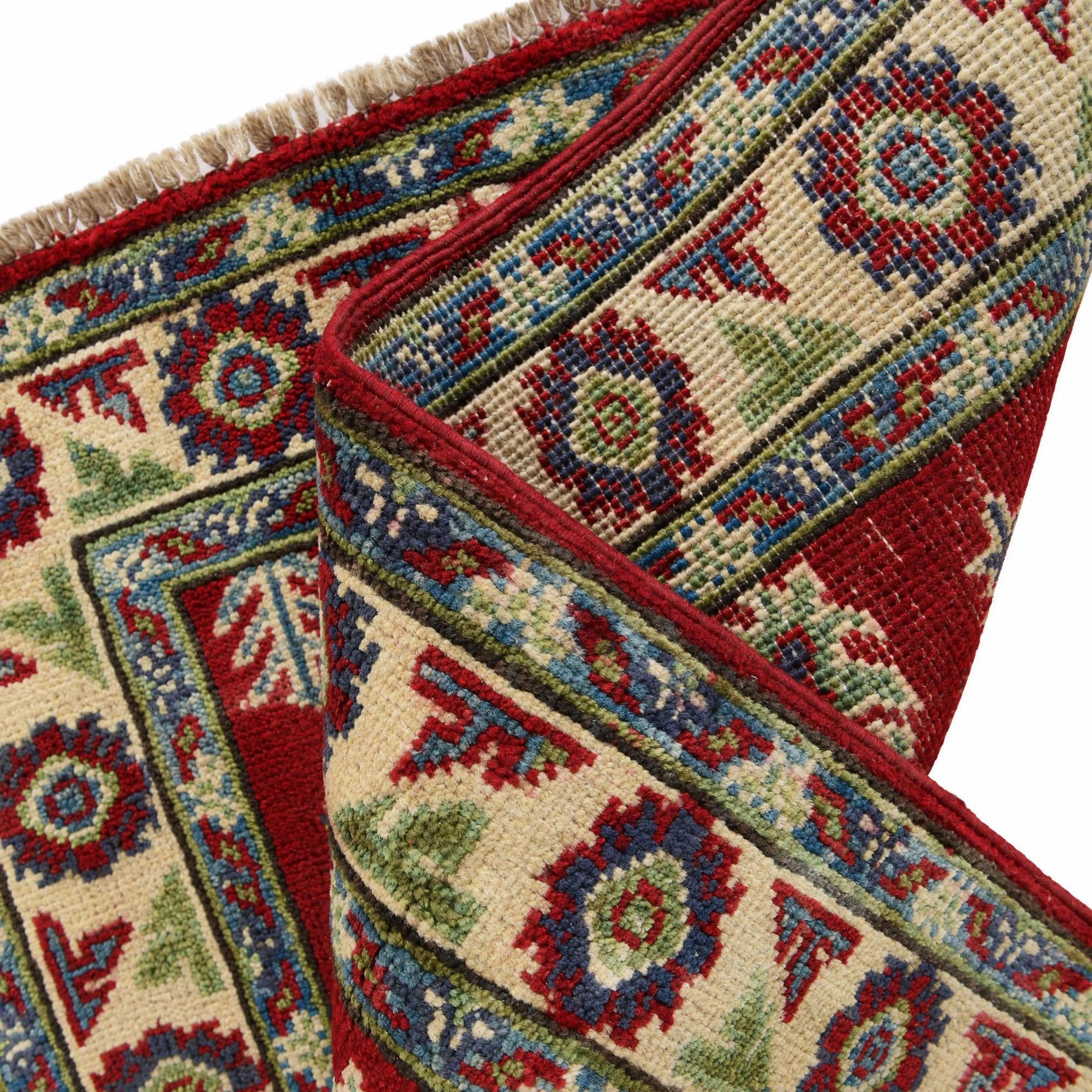65cm x 95cm Hand Knotted Kazak Rug