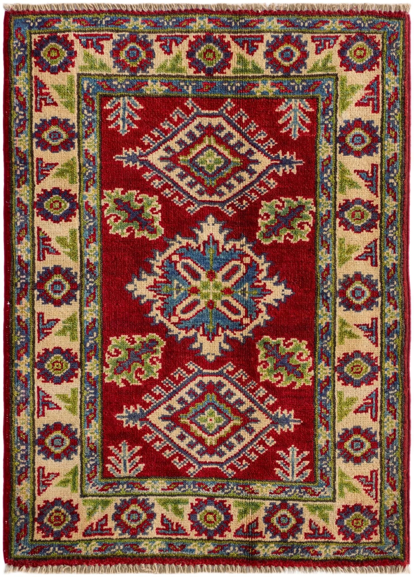 2' 2 x 3' 2 Hand Knotted Kazak Rug